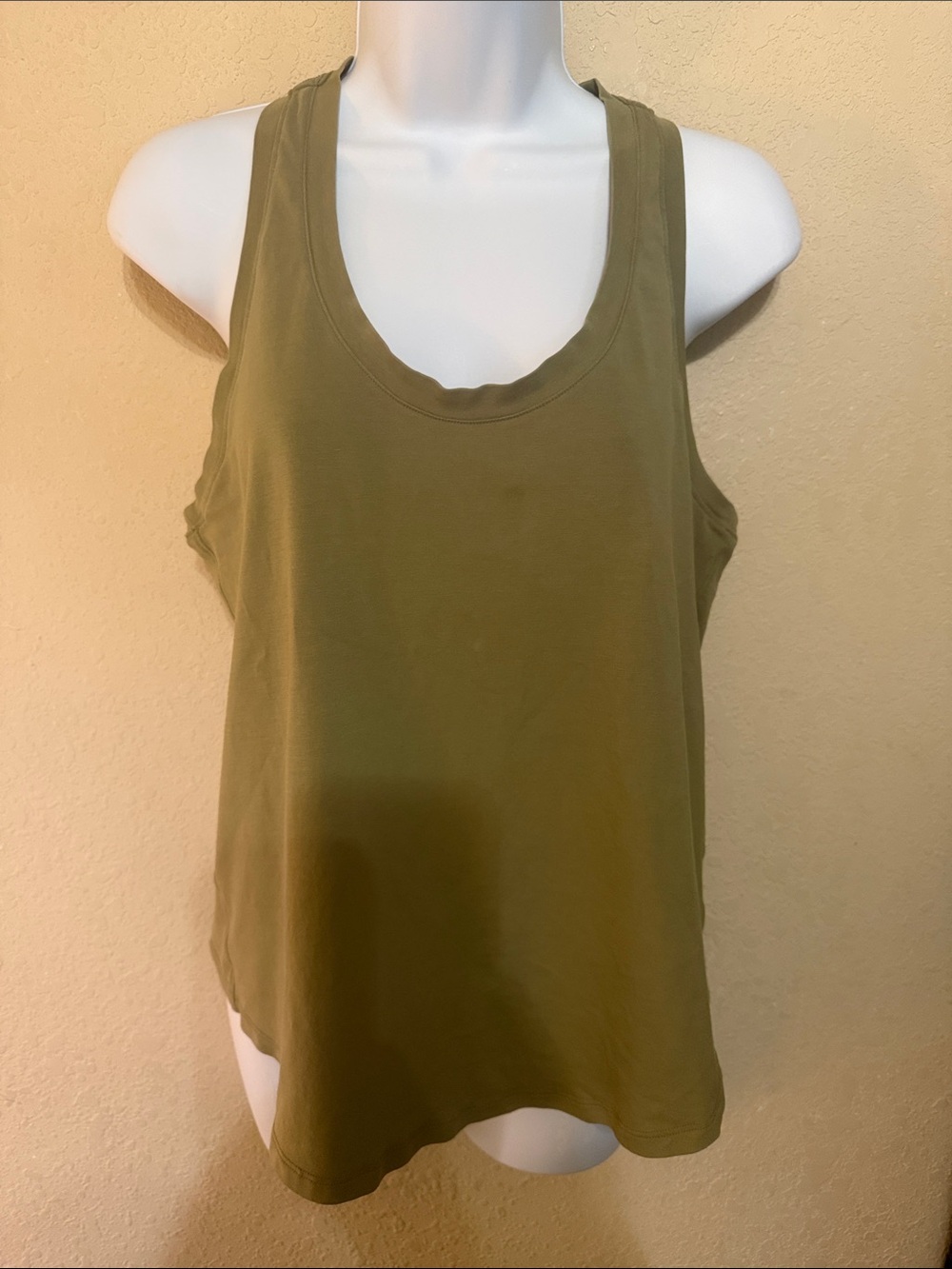 lululemon athletica Olive Green Racerback Tank Top